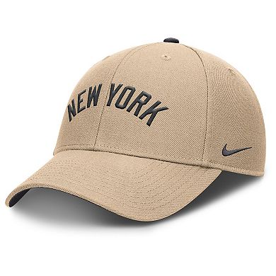 Men's Nike Khaki New York Yankees Rise Adjustable Hat