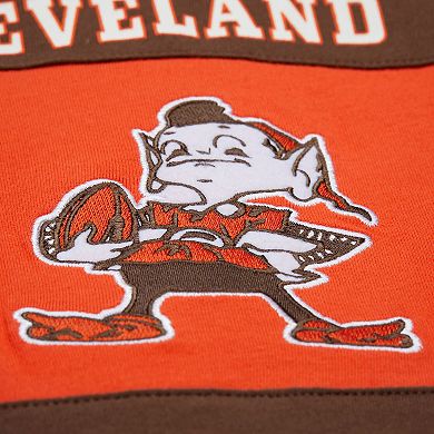Men's Mitchell & Ness Brown Cleveland Browns Retro Colorblock Tank Top