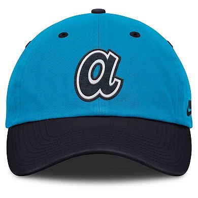 Men's Nike Blue/Navy Atlanta Braves Neon 90s Club Adjustable Hat