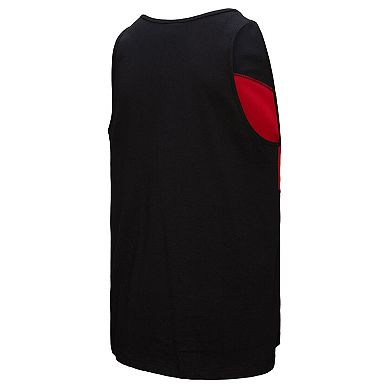 Men's Mitchell & Ness Black Kansas City Chiefs Retro Colorblock Tank Top