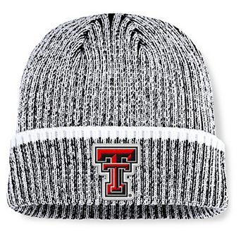 Men's Fanatics Black/White Texas Tech Red Raiders Haze Cuffed Knit Hat