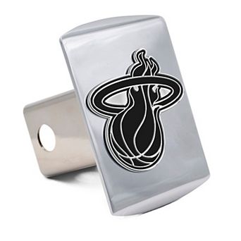 WinCraft Miami Heat Premium Metal Chrome Hitch Cover