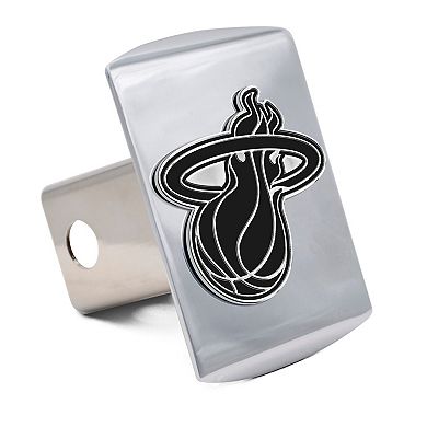 WinCraft Miami Heat Premium Metal Chrome Hitch Cover
