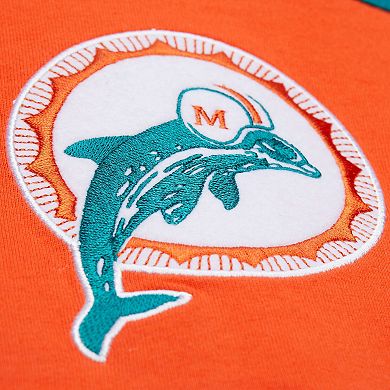Men's Mitchell & Ness Aqua Miami Dolphins Retro Colorblock Tank Top