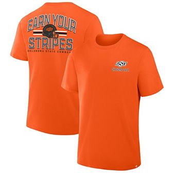 Men's Fanatics Orange Oklahoma State Cowboys Quad Legacy T-Shirt
