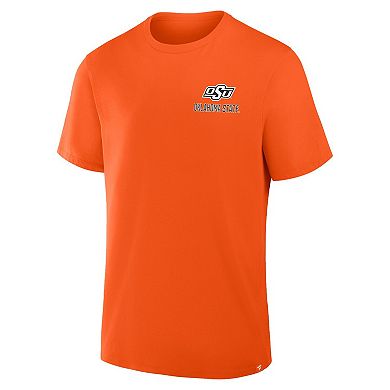 Men's Fanatics Orange Oklahoma State Cowboys Quad Legacy T-Shirt