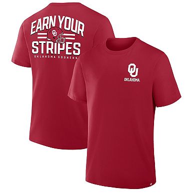 Men's Fanatics Crimson Oklahoma Sooners Quad Legacy T-Shirt
