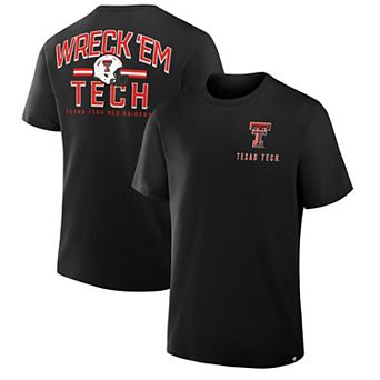 Men's Fanatics Black Texas Tech Red Raiders Quad Legacy T-Shirt