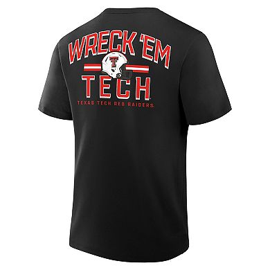 Men's Fanatics Black Texas Tech Red Raiders Quad Legacy T-Shirt