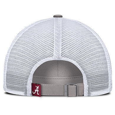 Men's Nike Gray Alabama Crimson Tide 2025 Gameday On-Field Club Adjustable Trucker Hat