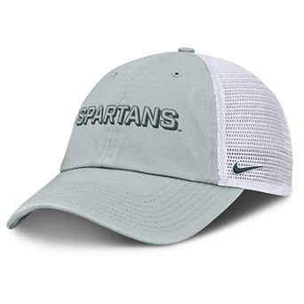 Men's Nike Gray Michigan State Spartans 2025 Gameday On-Field Club Adjustable Trucker Hat