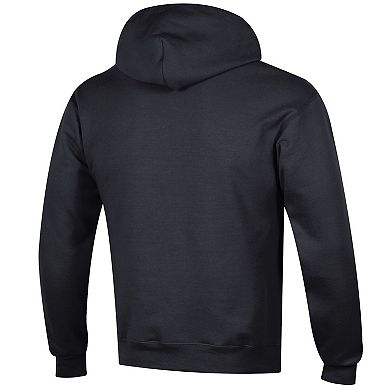 Men's Champion Black Dallas Stars Primary Logo 1-Hit Pullover Hoodie