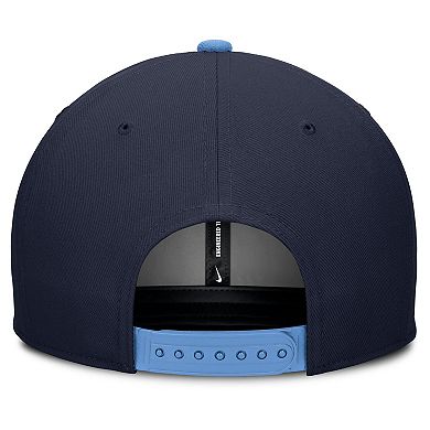 Men's Nike Navy/Cream North Carolina Tar Heels Pro Legacy Script Snapback Hat