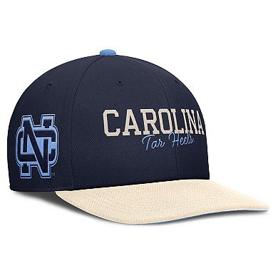 Men's Nike Navy/Cream North Carolina Tar Heels Pro Legacy Script Snapback Hat