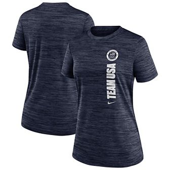 Women's Nike Navy Team USA Velocity Performance T-Shirt