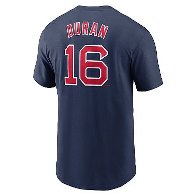 Men's Nike Jarren Duran Navy Boston Red Sox Fuse Name & Number T-Shirt