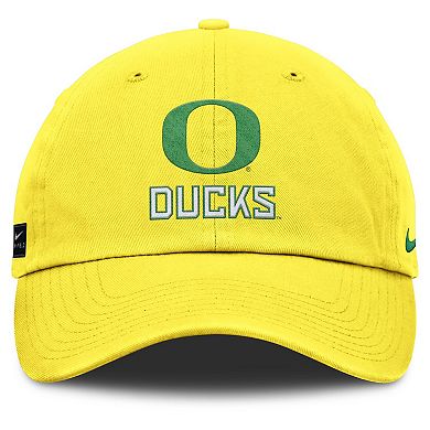 Men's Nike Yellow Oregon Ducks 2025 On-Field Club Adjustable Hat