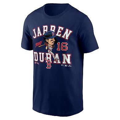 Men's Fanatics Jarren Duran Navy Boston Red Sox Hometown Caricature T-Shirt