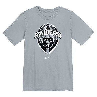 Preschool Nike Gray Las Vegas Raiders Icon Legend Performance T-Shirt