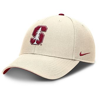 Men's Nike Natural Stanford Cardinal Rise Primetime Performance Trucker Adjustable Hat