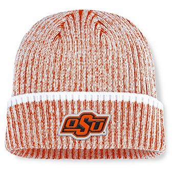 Men's Fanatics Orange/White Oklahoma State Cowboys Haze Cuffed Knit Hat