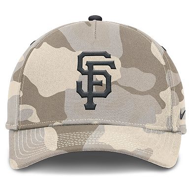Men's Nike Natural San Francisco Giants Camo Pack Rise Adjustable Hat