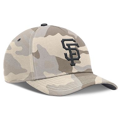 Men's Nike Natural San Francisco Giants Camo Pack Rise Adjustable Hat