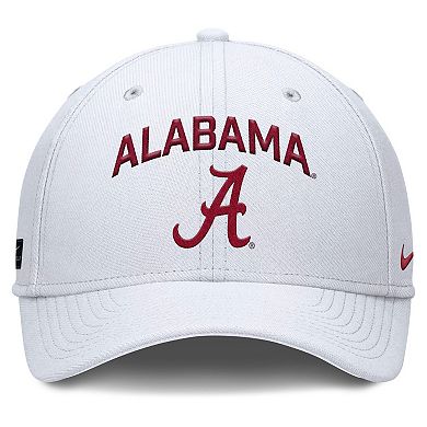 Men's Nike White Alabama Crimson Tide 2025 On-Field Rise Performance Flex Hat