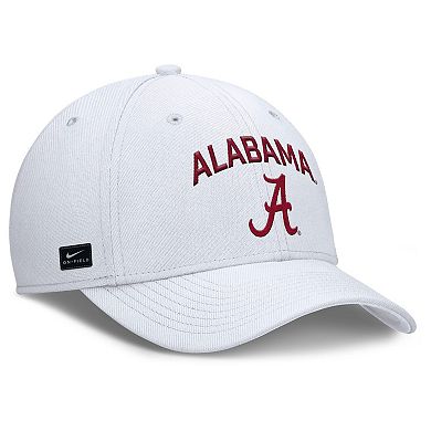 Men's Nike White Alabama Crimson Tide 2025 On-Field Rise Performance Flex Hat