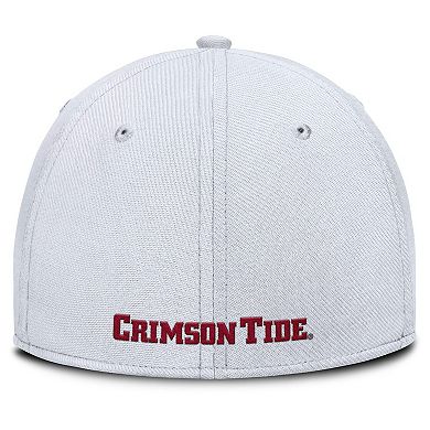 Men's Nike White Alabama Crimson Tide 2025 On-Field Rise Performance Flex Hat