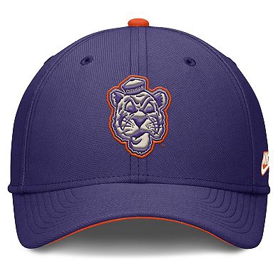 Men's Nike Purple Clemson Tigers Legacy Rise Performance Flex Hat