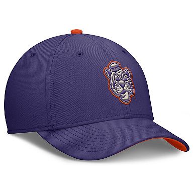 Men's Nike Purple Clemson Tigers Legacy Rise Performance Flex Hat