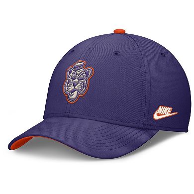 Men's Nike Purple Clemson Tigers Legacy Rise Performance Flex Hat