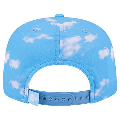 Men's New Era Light Blue Los Angeles Lakers Head in the Clouds Golfer Rope Adjustable Hat