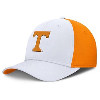 Men's Nike White/Tennessee Orange Tennessee Volunteers 2025 Sideline Rise Local Performance Flex Hat