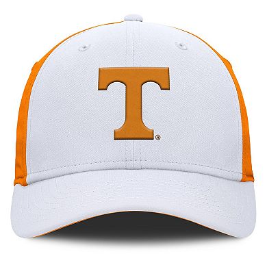 Men's Nike White/Tennessee Orange Tennessee Volunteers 2025 Sideline Rise Local Performance Flex Hat