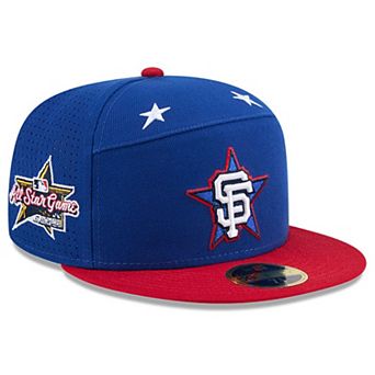 Men's New Era Blue/Red San Francisco Giants 2025 MLB All-Star Game Workout Side Patch 59FIFTY Fitted Hat