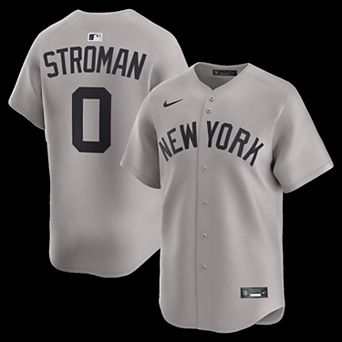 Men's Nike Marcus Stroman Gray New York Yankees Road Limited Player Jersey