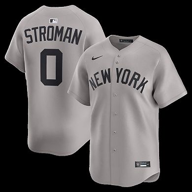 Men's Nike Marcus Stroman Gray New York Yankees Road Limited Player Jersey
