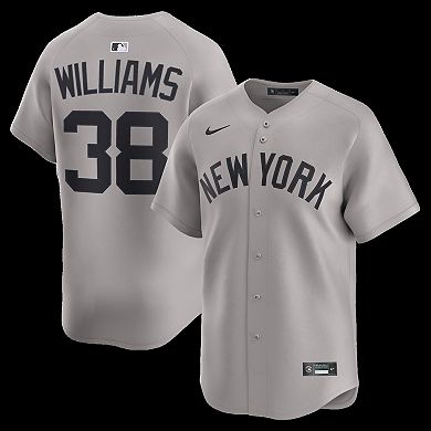 Men's Nike Devin Williams Gray New York Yankees Road Limited Player Jersey