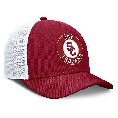 Men's Nike Cardinal/White USC Trojans Rise Primetime Performance Trucker Adjustable Hat