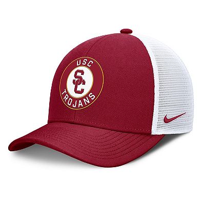 Men's Nike Cardinal/White USC Trojans Rise Primetime Performance Trucker Adjustable Hat