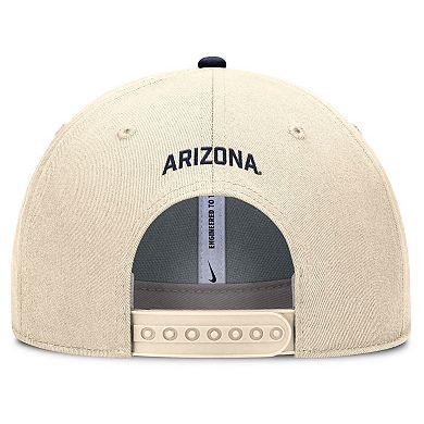 Men's Nike Natural Arizona Wildcats Rise Primetime Performance Trucker Adjustable Hat