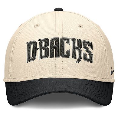 Men's Nike Natural/Black Arizona Diamondbacks Statement Rise Performance Flex Hat