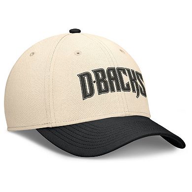 Men's Nike Natural/Black Arizona Diamondbacks Statement Rise Performance Flex Hat