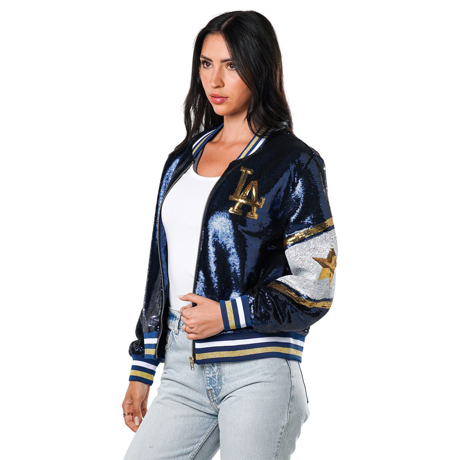 Women's The Wild Collective Royal Los Angeles Dodgers Sequin
