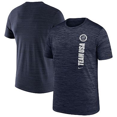 Youth Nike Navy Team USA Velocity Team Issue Performance T-Shirt