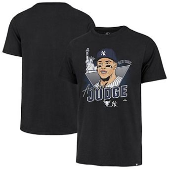 Men's '47 Aaron Judge Black New York Yankees Player Caricature Franklin T-Shirt