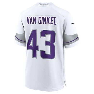 Men's Nike Andrew Van Ginkel White Minnesota Vikings Alternate Game Jersey