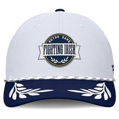 Men's Fanatics White/Navy Notre Dame Fighting Irish Admiral Adjustable Hat